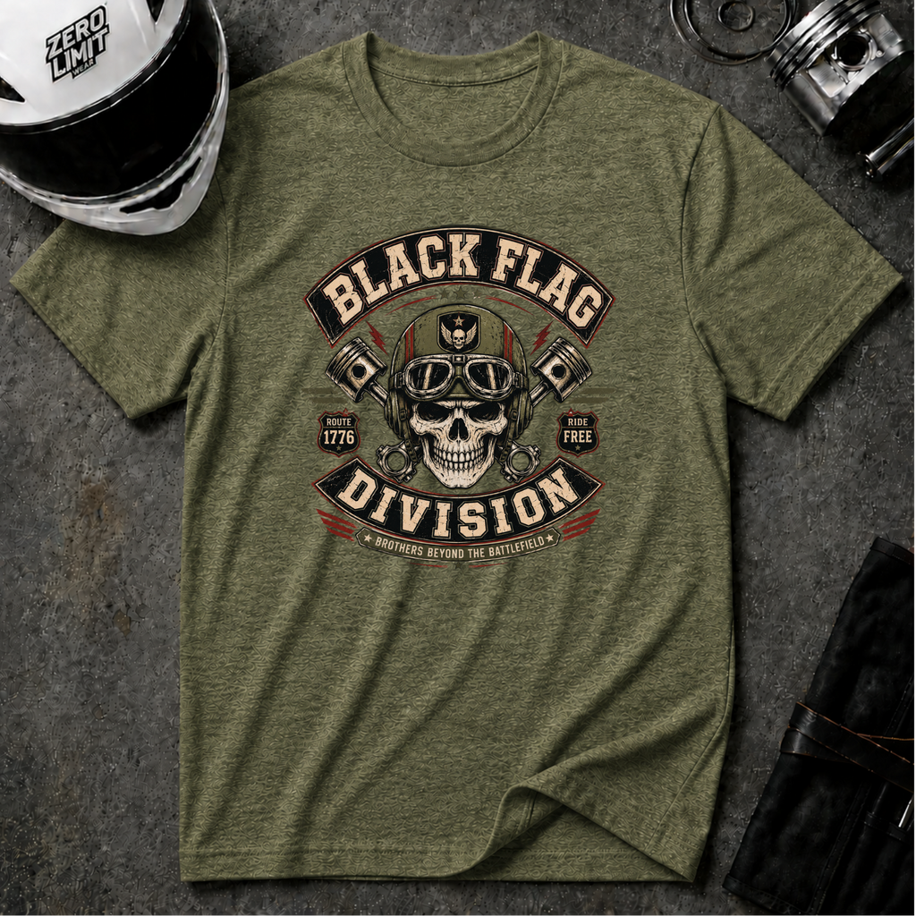 Black Flag Division Skull T-Shirt