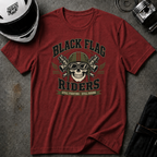 Black Flag Riders Skull T-Shirt