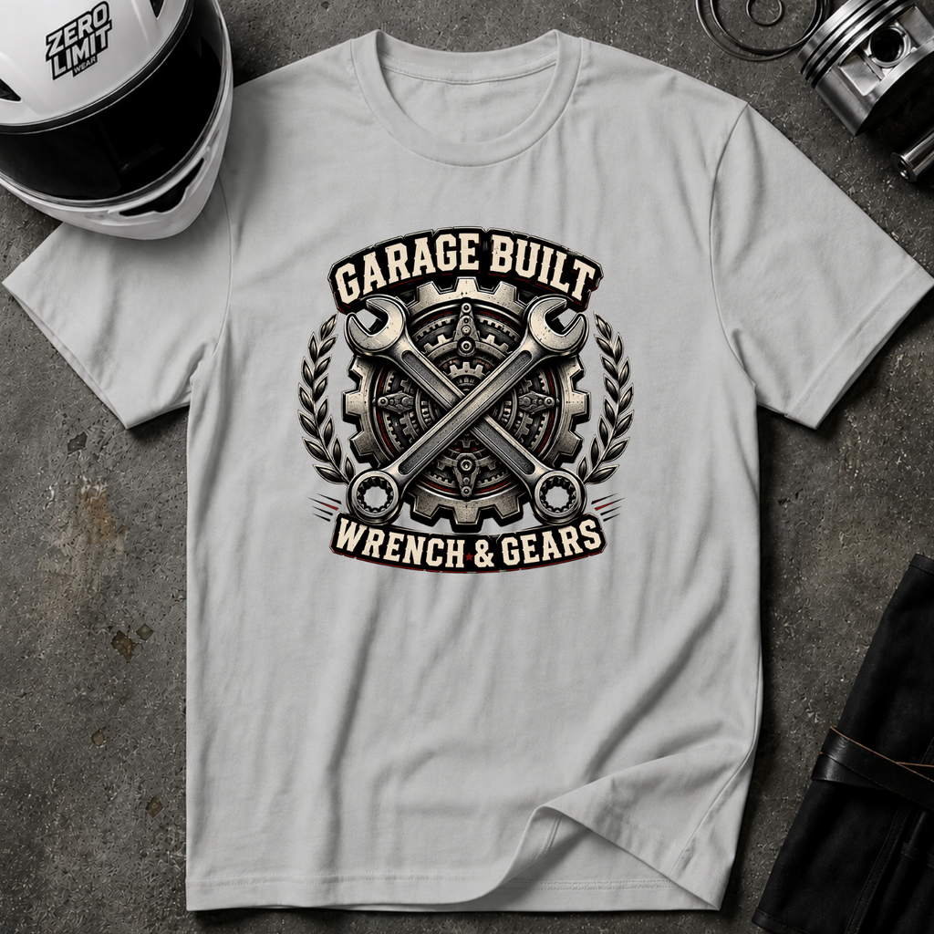 Garage Built Wrench & Gears T-Shirt