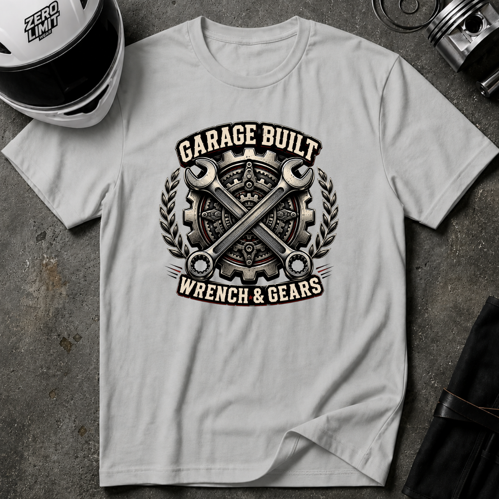 Garage Built Wrench & Gears T-Shirt