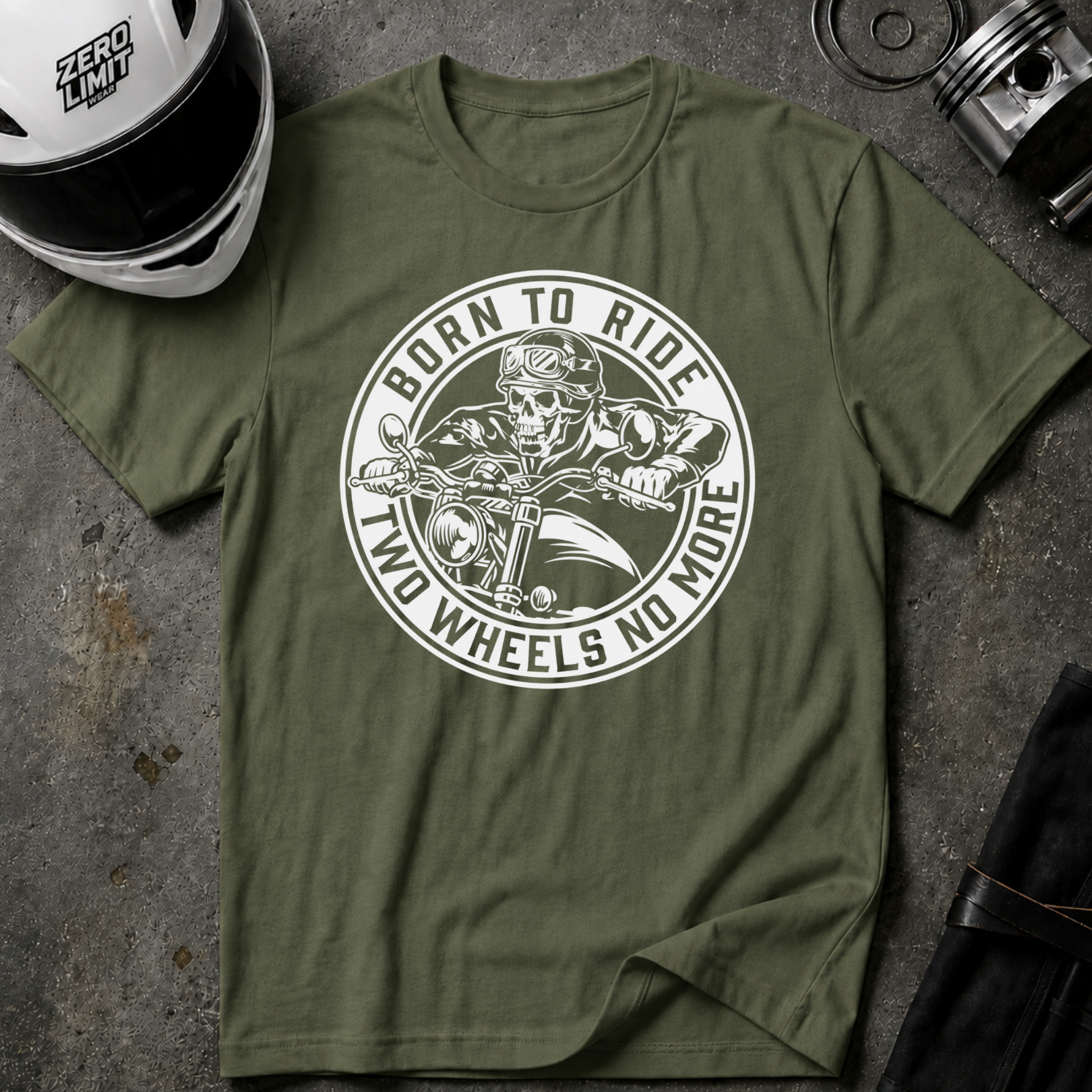 BORN TO RIDE TWO WHEELS, NO MORE T-Shirt