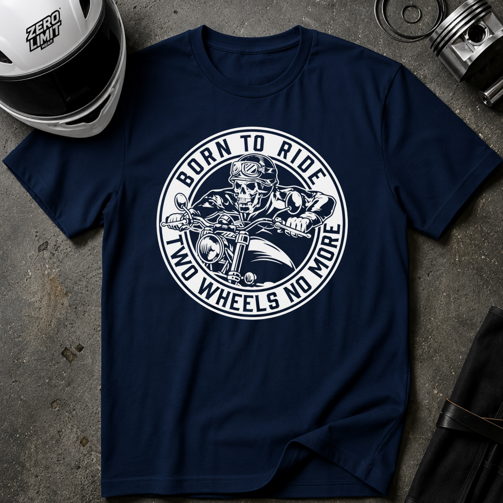 BORN TO RIDE TWO WHEELS, NO MORE T-Shirt