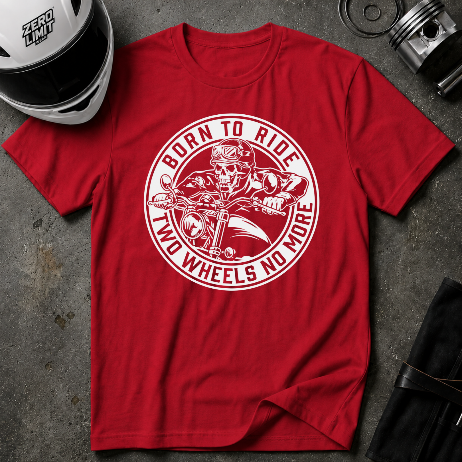 BORN TO RIDE TWO WHEELS, NO MORE T-Shirt