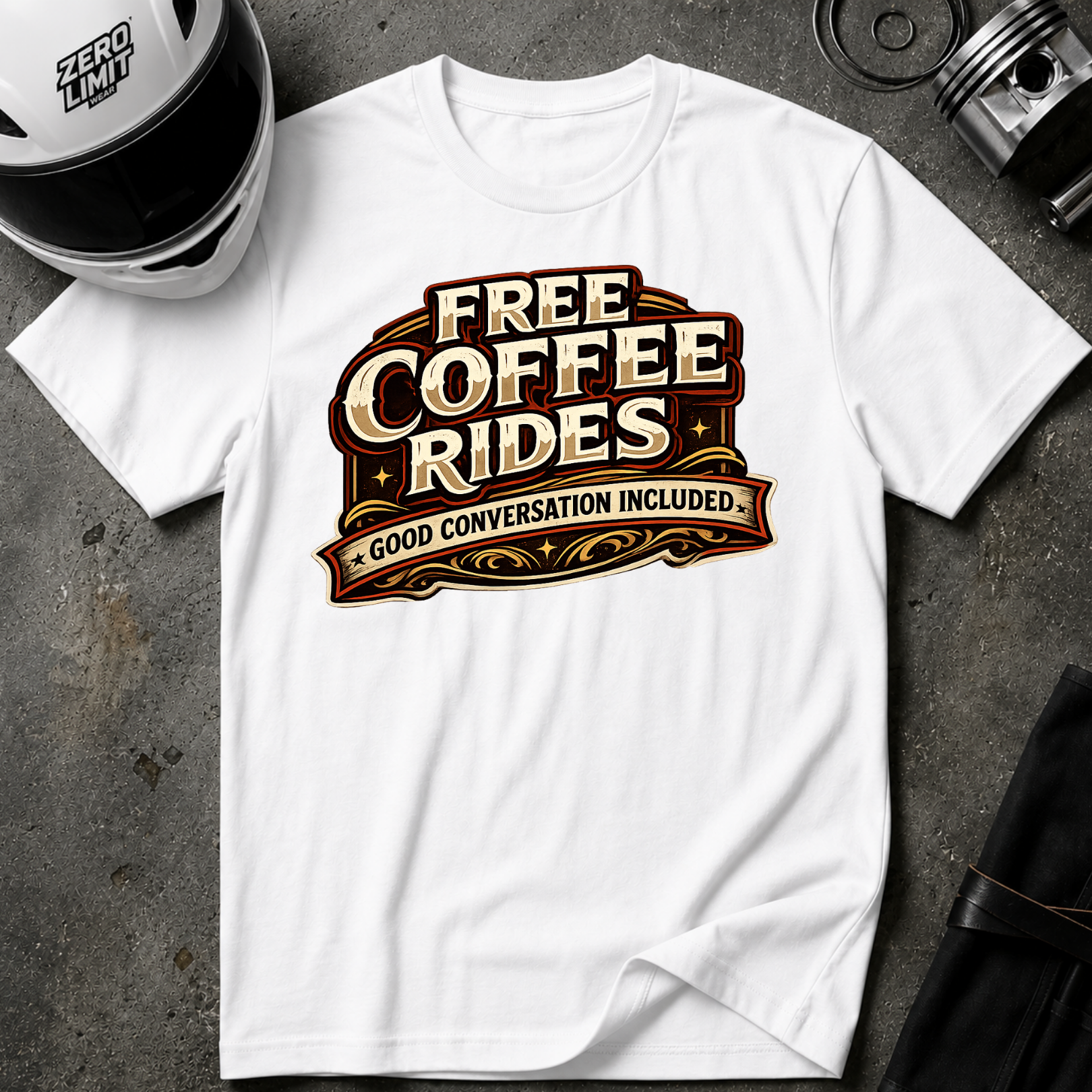 FREE COFFEE RIDES T-Shirt