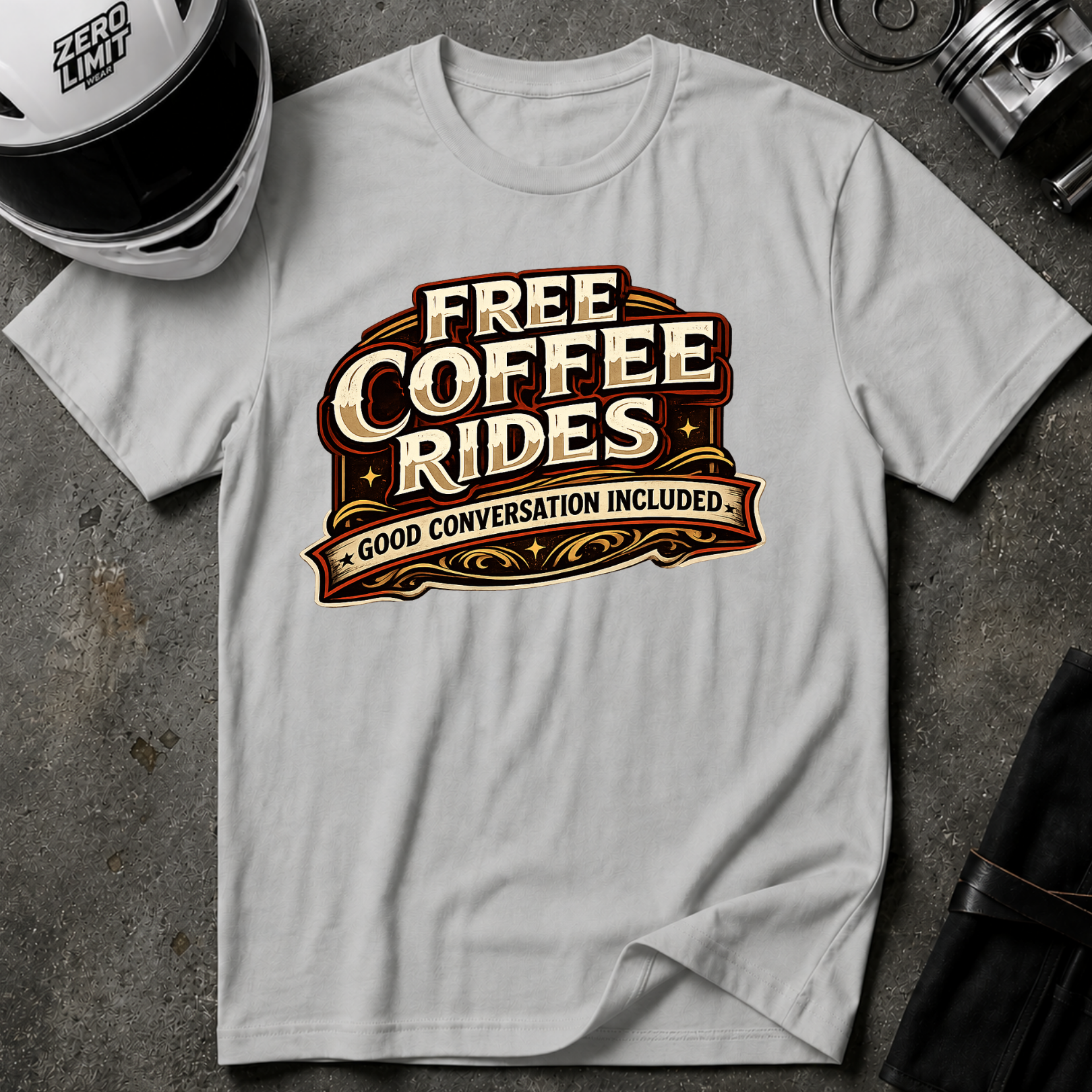 FREE COFFEE RIDES T-Shirt