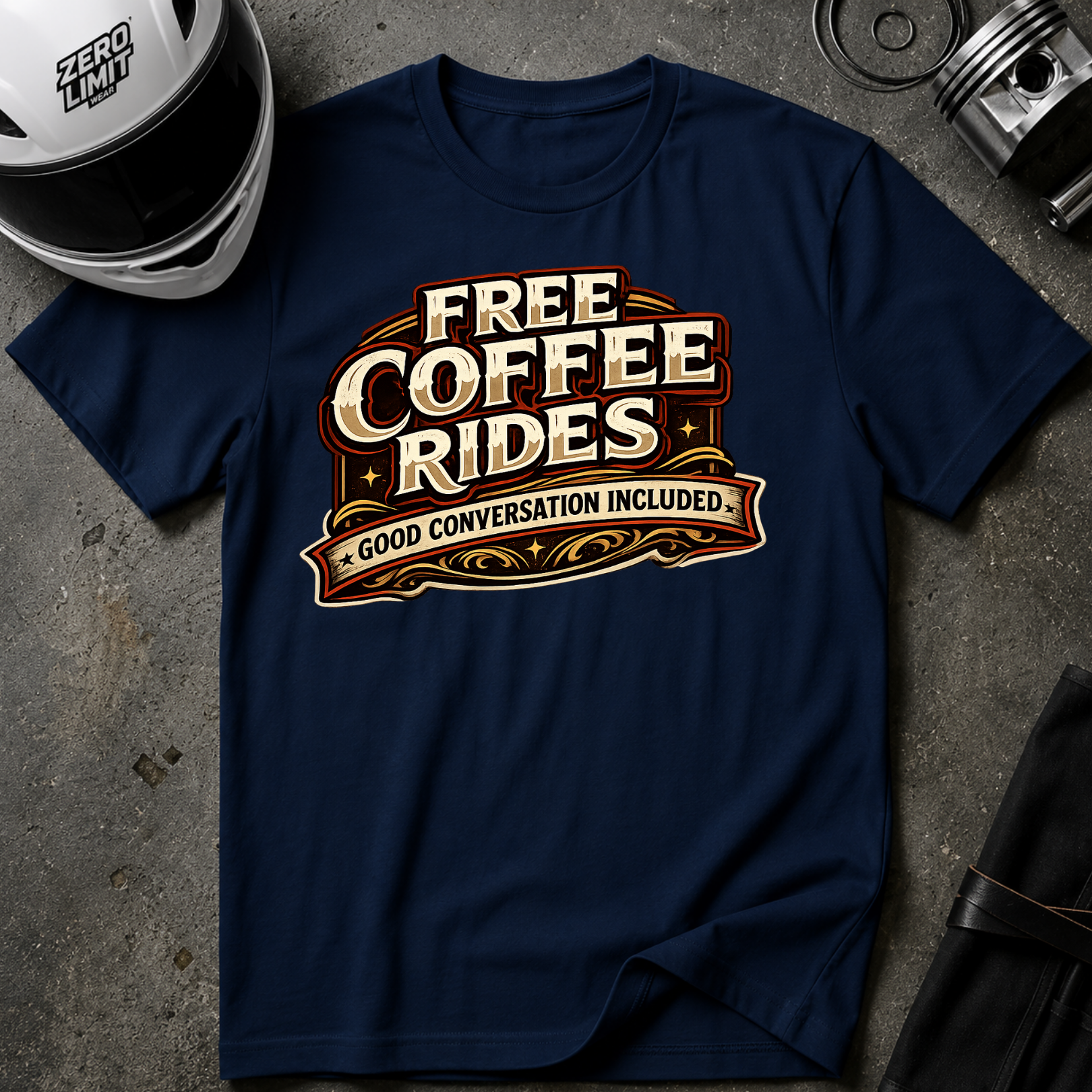 FREE COFFEE RIDES T-Shirt