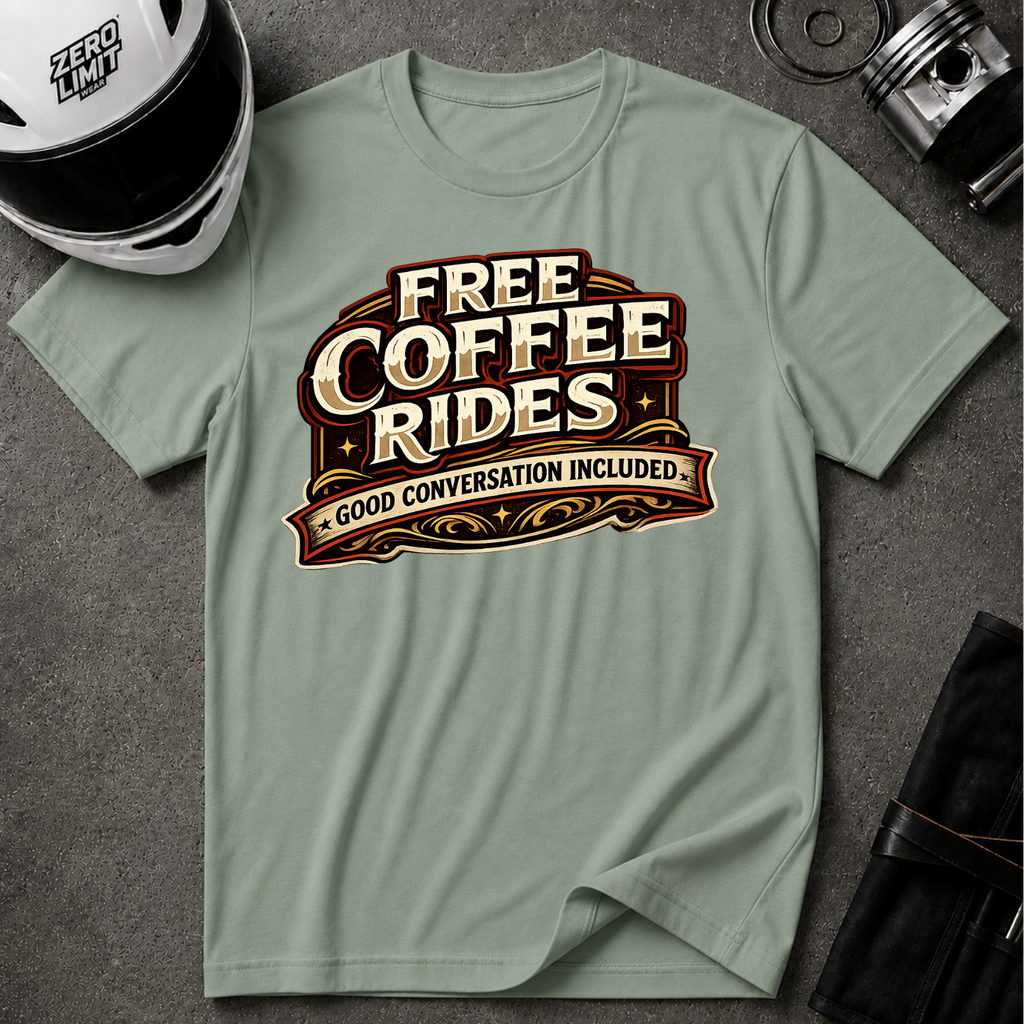 FREE COFFEE RIDES T-Shirt