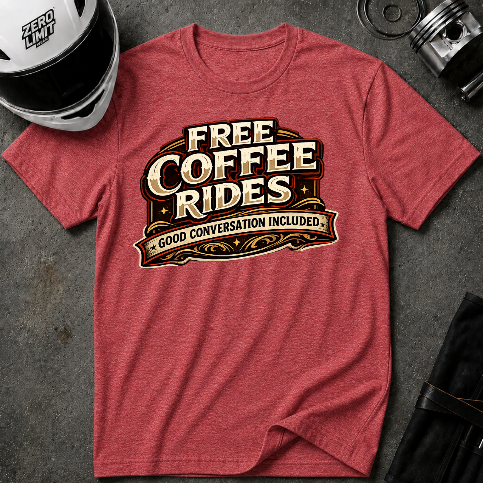 FREE COFFEE RIDES T-Shirt