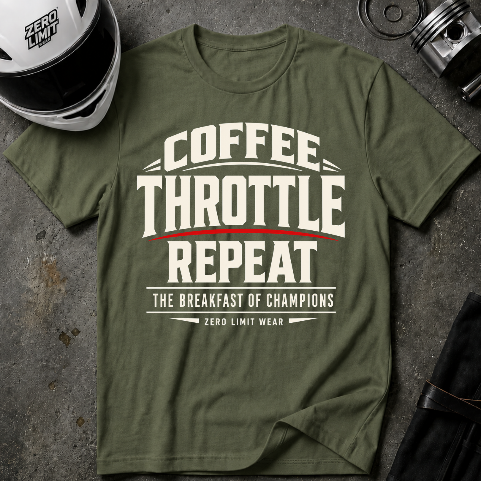 COFFEE THROTTLE REPEAT T-Shirt