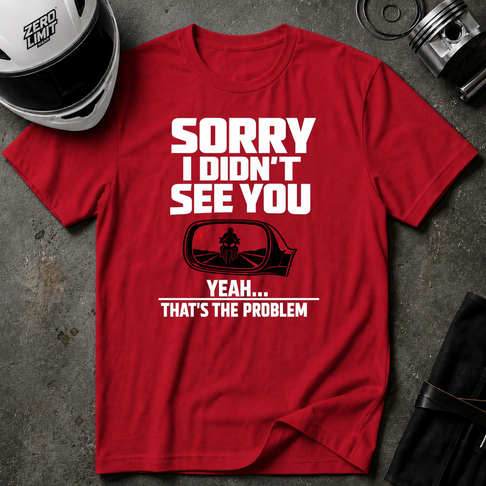 SORRY I DIDN'T SEE YOU THERE T-SHIRT
