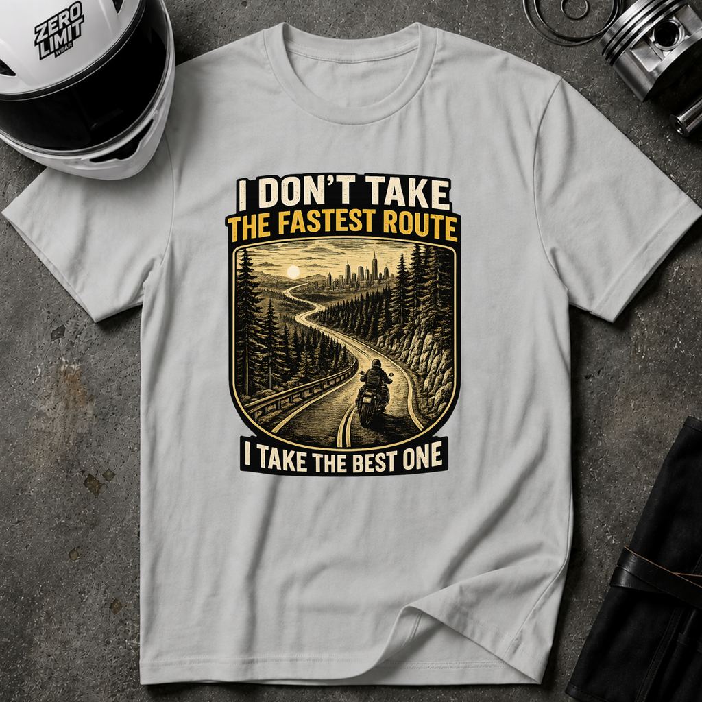 I DON'T TAKE THE FASTEST ROUTE, I TAKE THE BEST ONE T-SHIRT