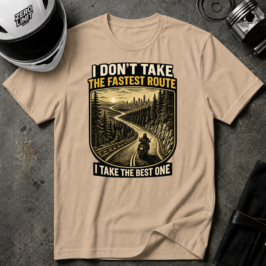 I DON'T TAKE THE FASTEST ROUTE, I TAKE THE BEST ONE T-SHIRT