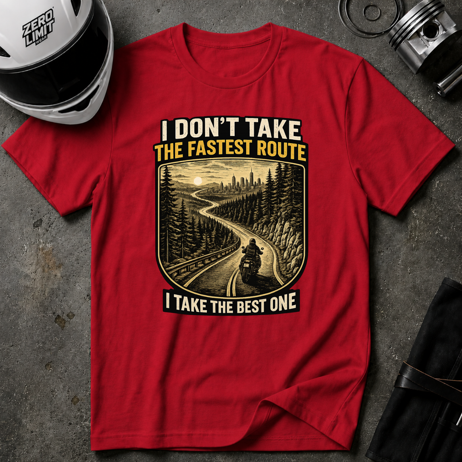 I DON'T TAKE THE FASTEST ROUTE, I TAKE THE BEST ONE T-SHIRT