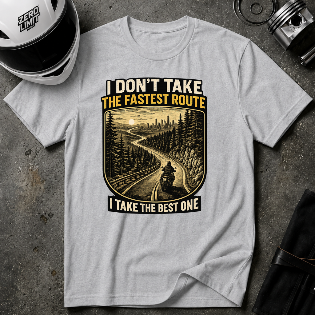 I DON'T TAKE THE FASTEST ROUTE, I TAKE THE BEST ONE T-SHIRT
