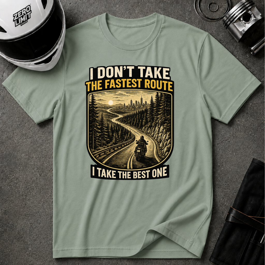 I DON'T TAKE THE FASTEST ROUTE, I TAKE THE BEST ONE T-SHIRT