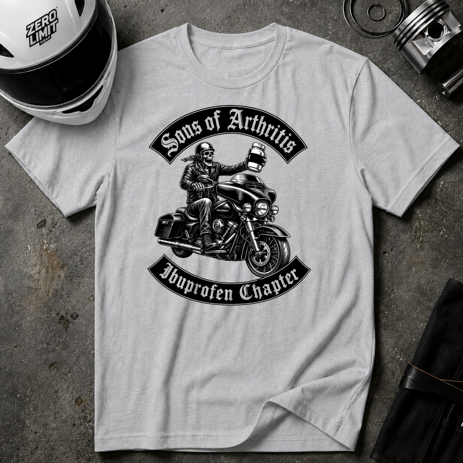 SONS OF ARTHRITIS IBUPROFEN CHAPTER T-SHIRT