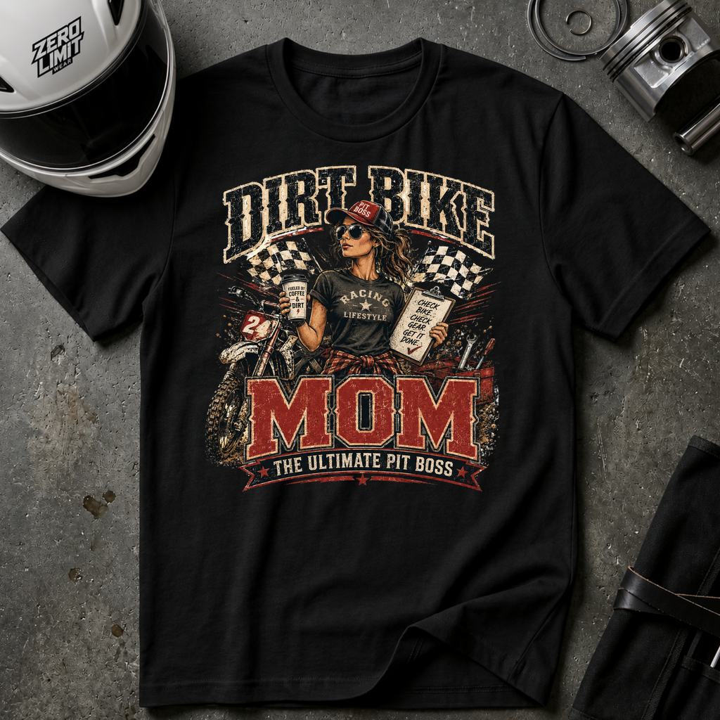 DIRT BIKE MOM T-SHIRT