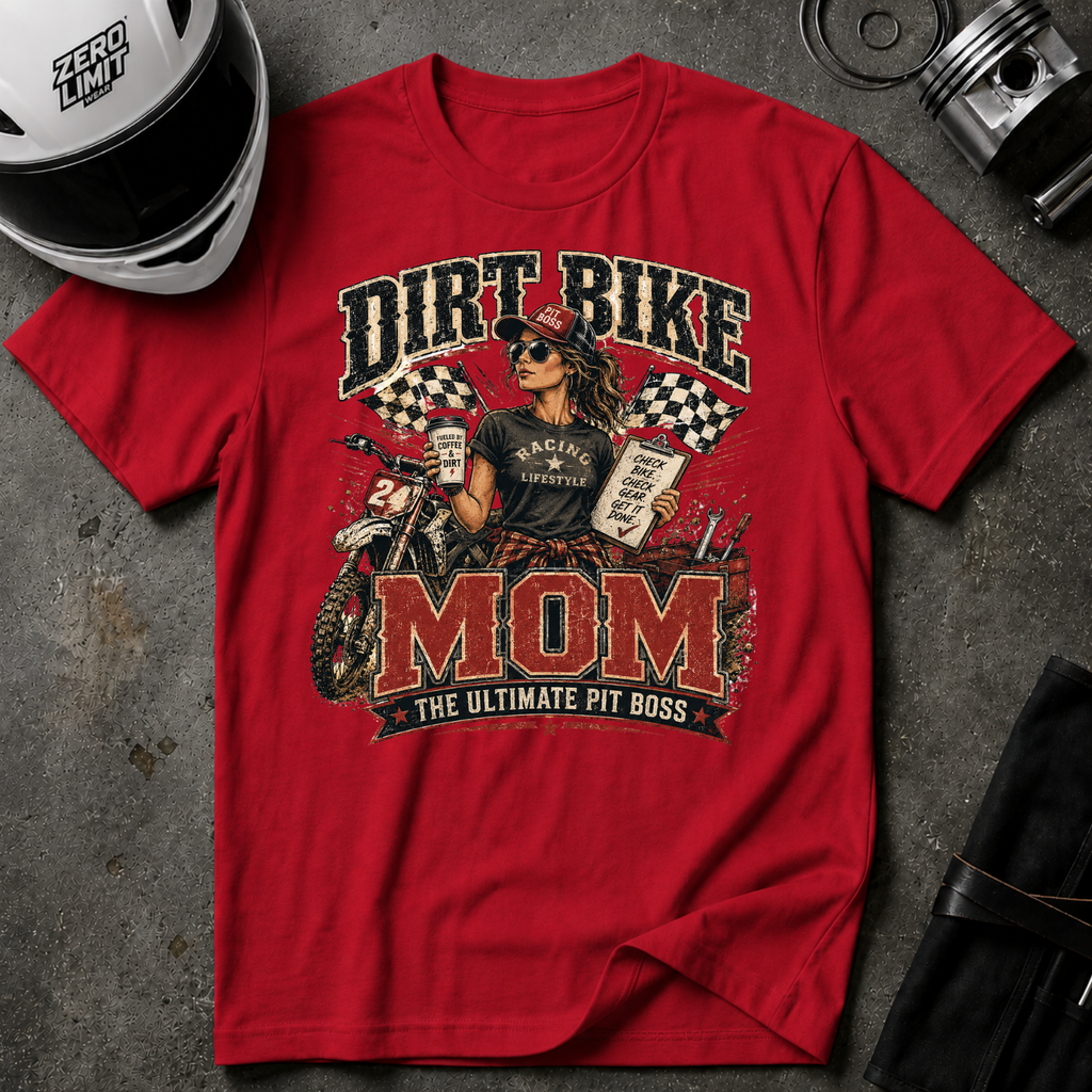 DIRT BIKE MOM T-SHIRT