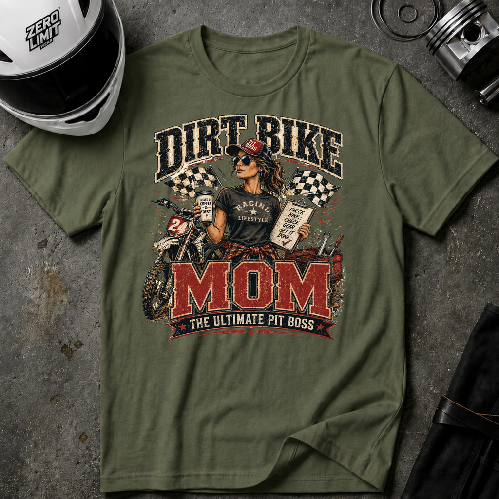 DIRT BIKE MOM T-SHIRT
