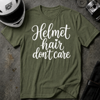 HELMET HAIR DON'T CARE T-SHIRT