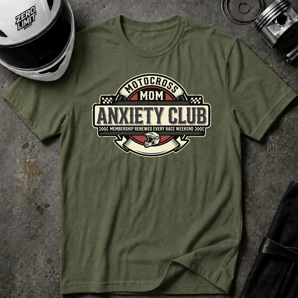 MOTOCROSS MOM ANXIETY CLUB T-SHIRT