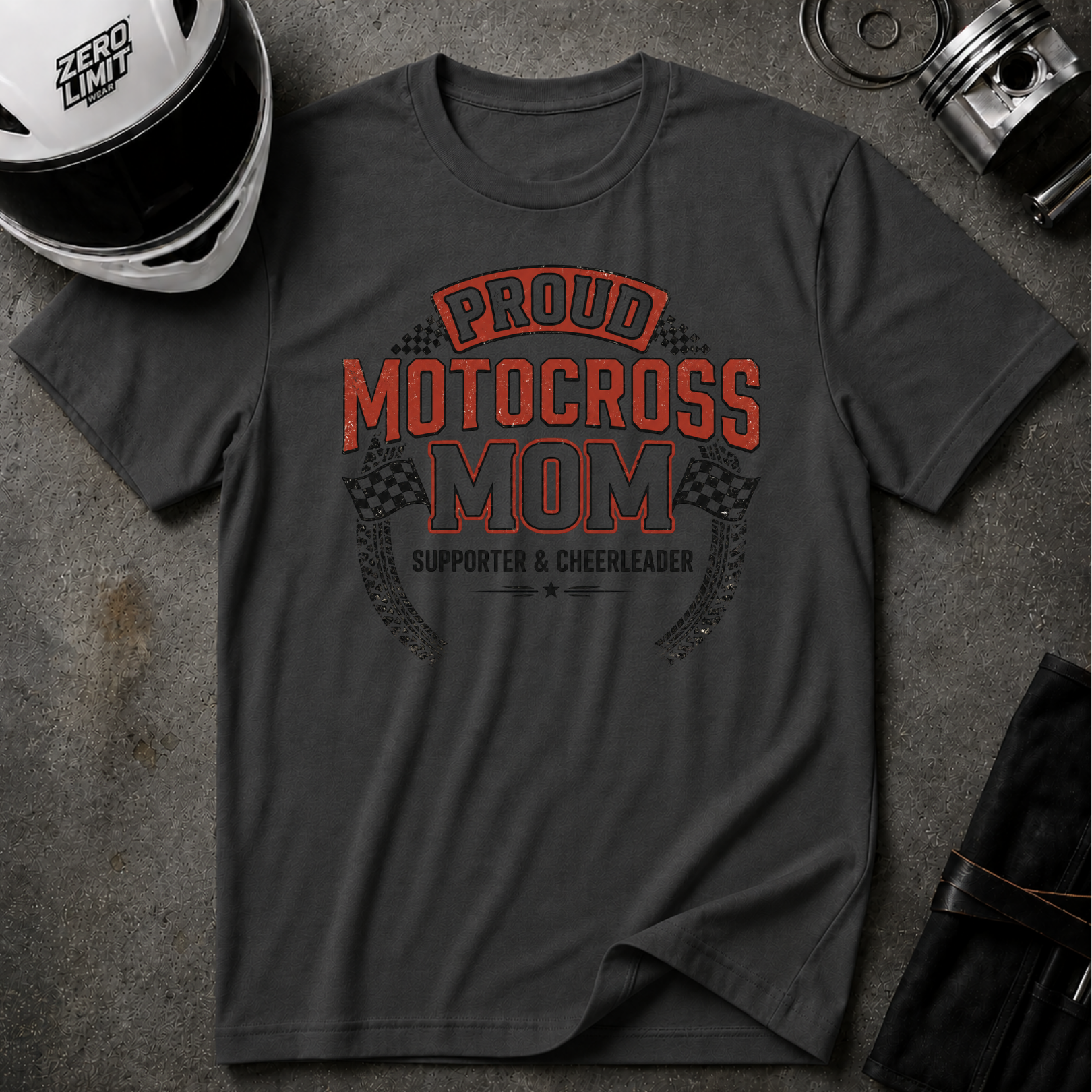 PROUD MOTOCROSS MOM T-SHIRT
