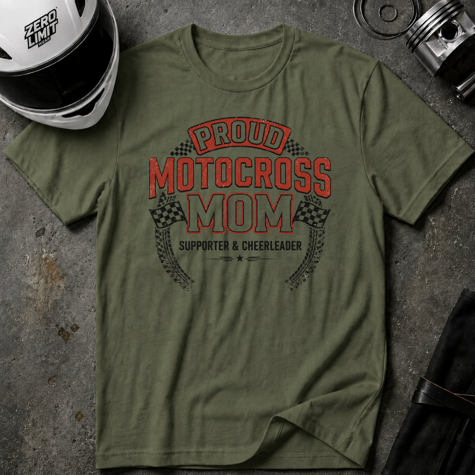 PROUD MOTOCROSS MOM T-SHIRT