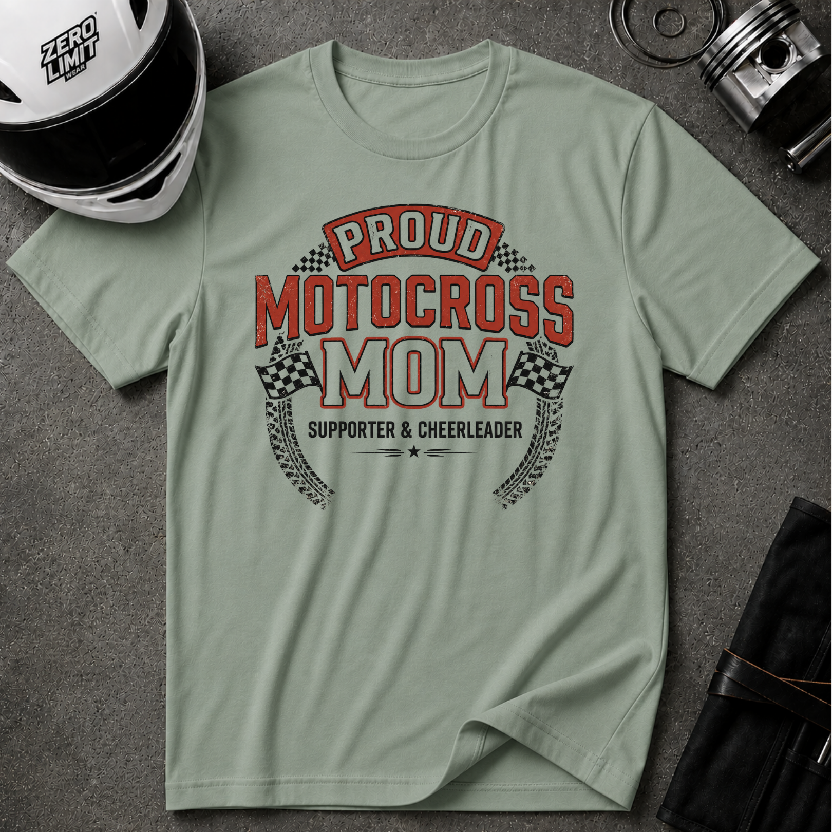 PROUD MOTOCROSS MOM T-SHIRT