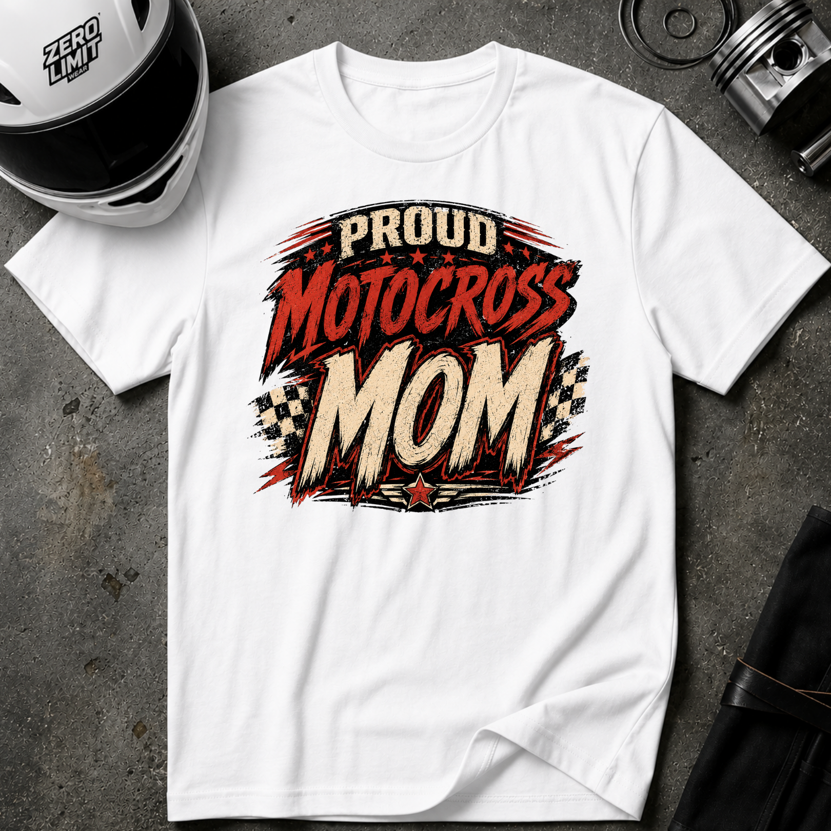 PROUD MOTOCROSS MOM T-SHIRT