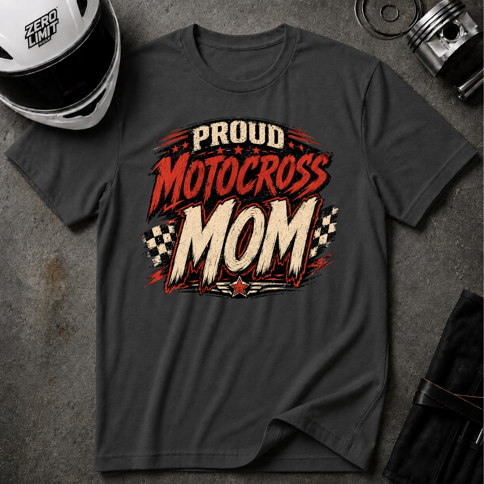 PROUD MOTOCROSS MOM T-SHIRT