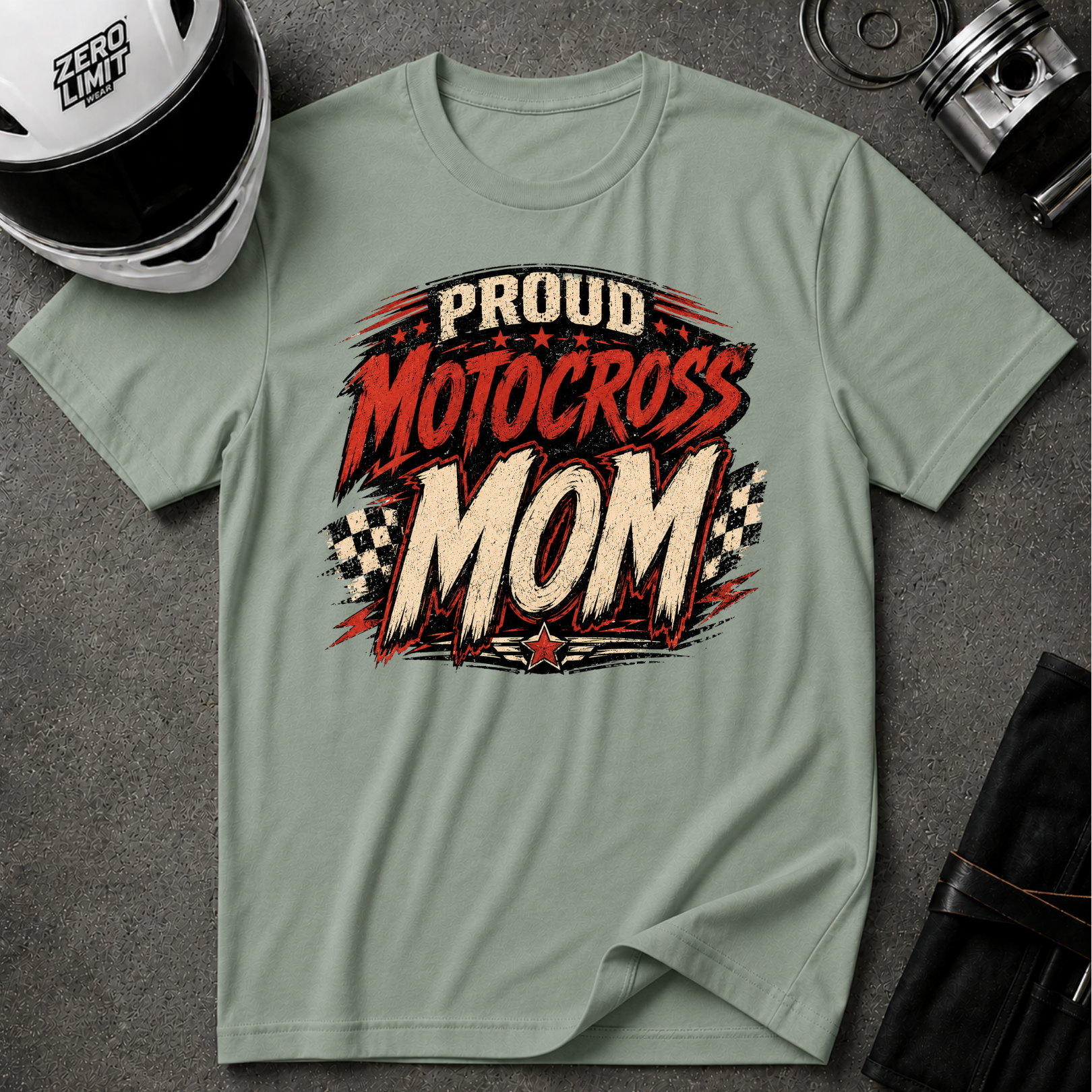 PROUD MOTOCROSS MOM T-SHIRT