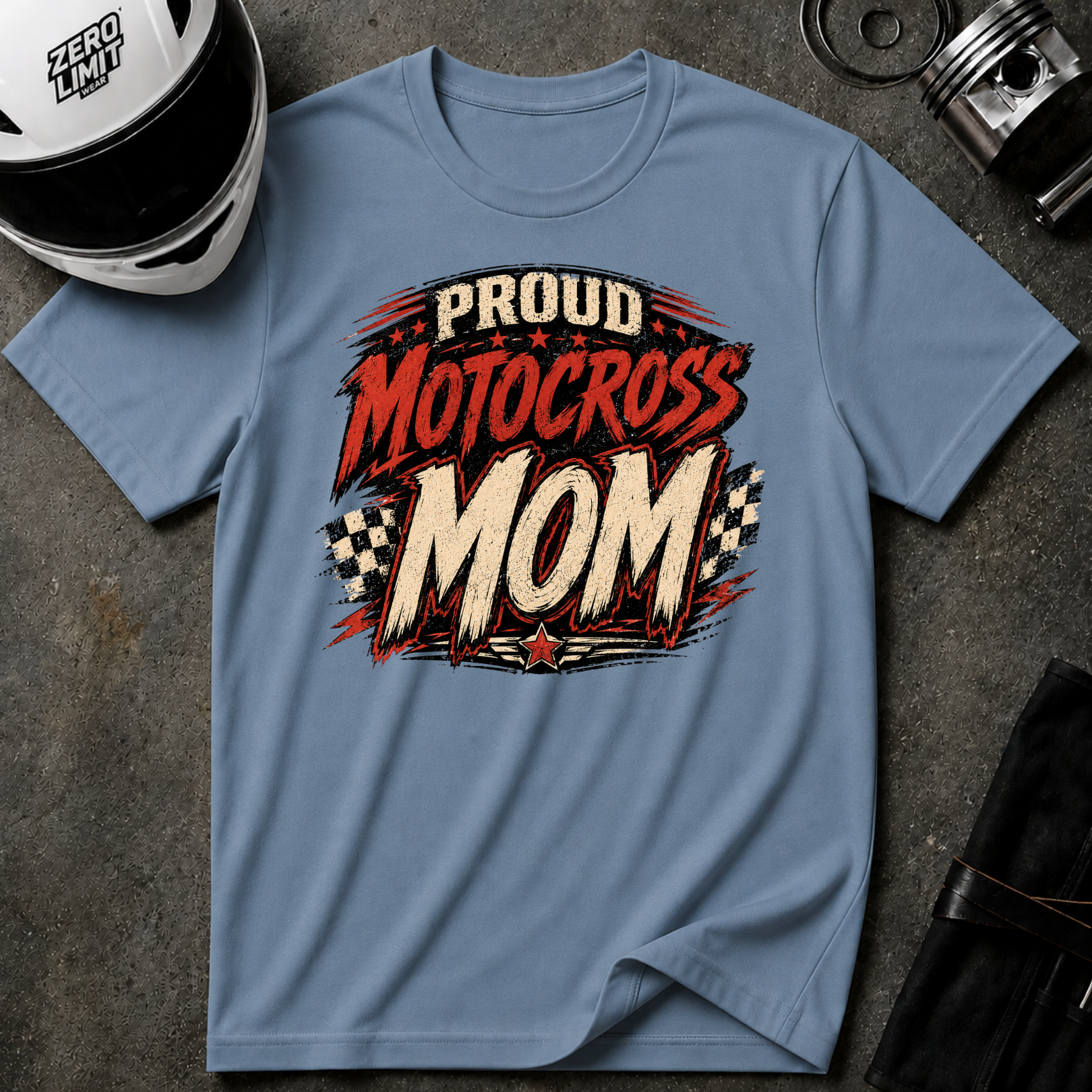 PROUD MOTOCROSS MOM T-SHIRT