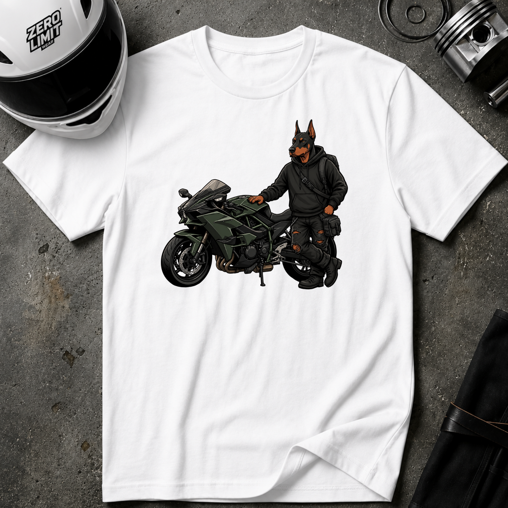DOBERMANN RIDER T-SHIRT