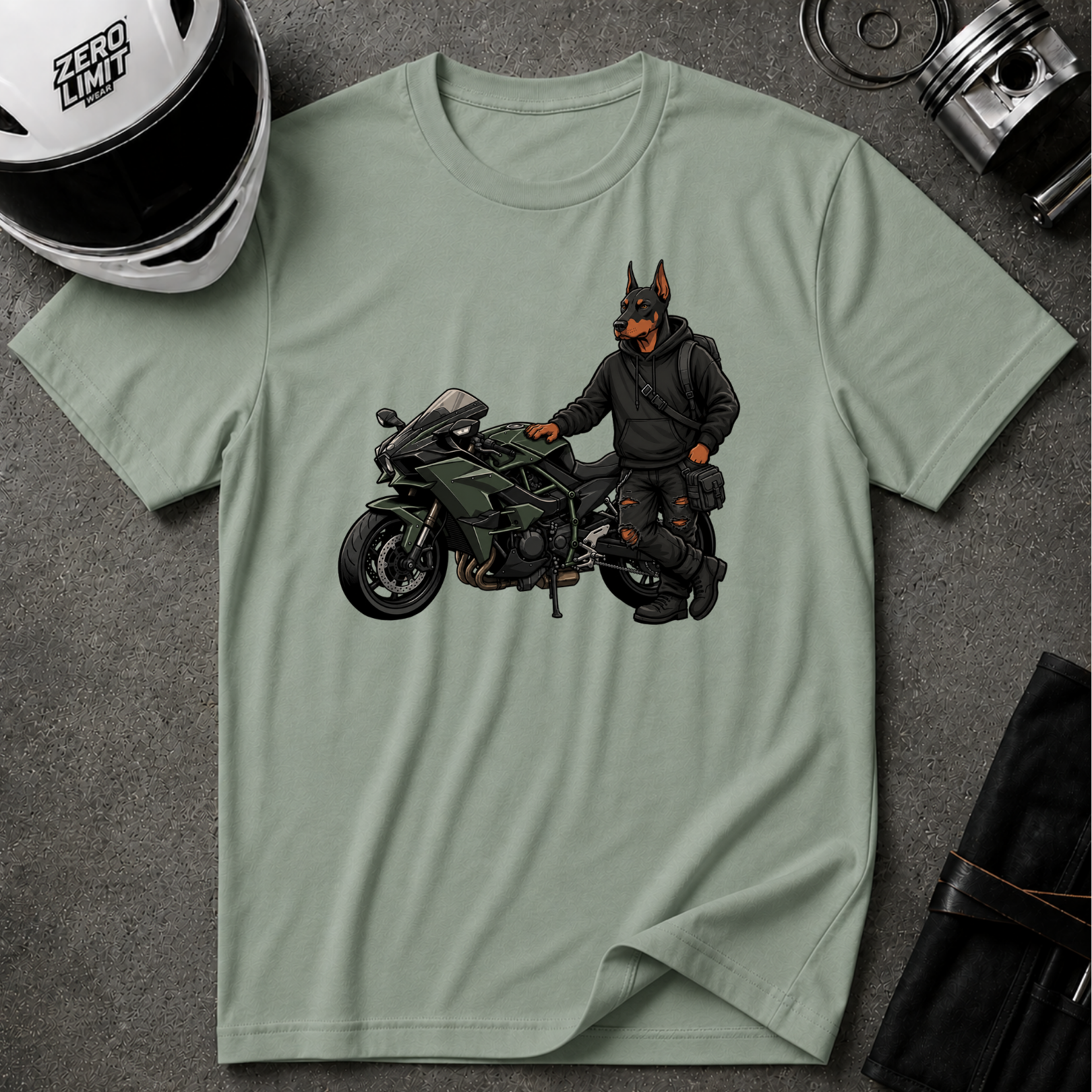 DOBERMANN RIDER T-SHIRT