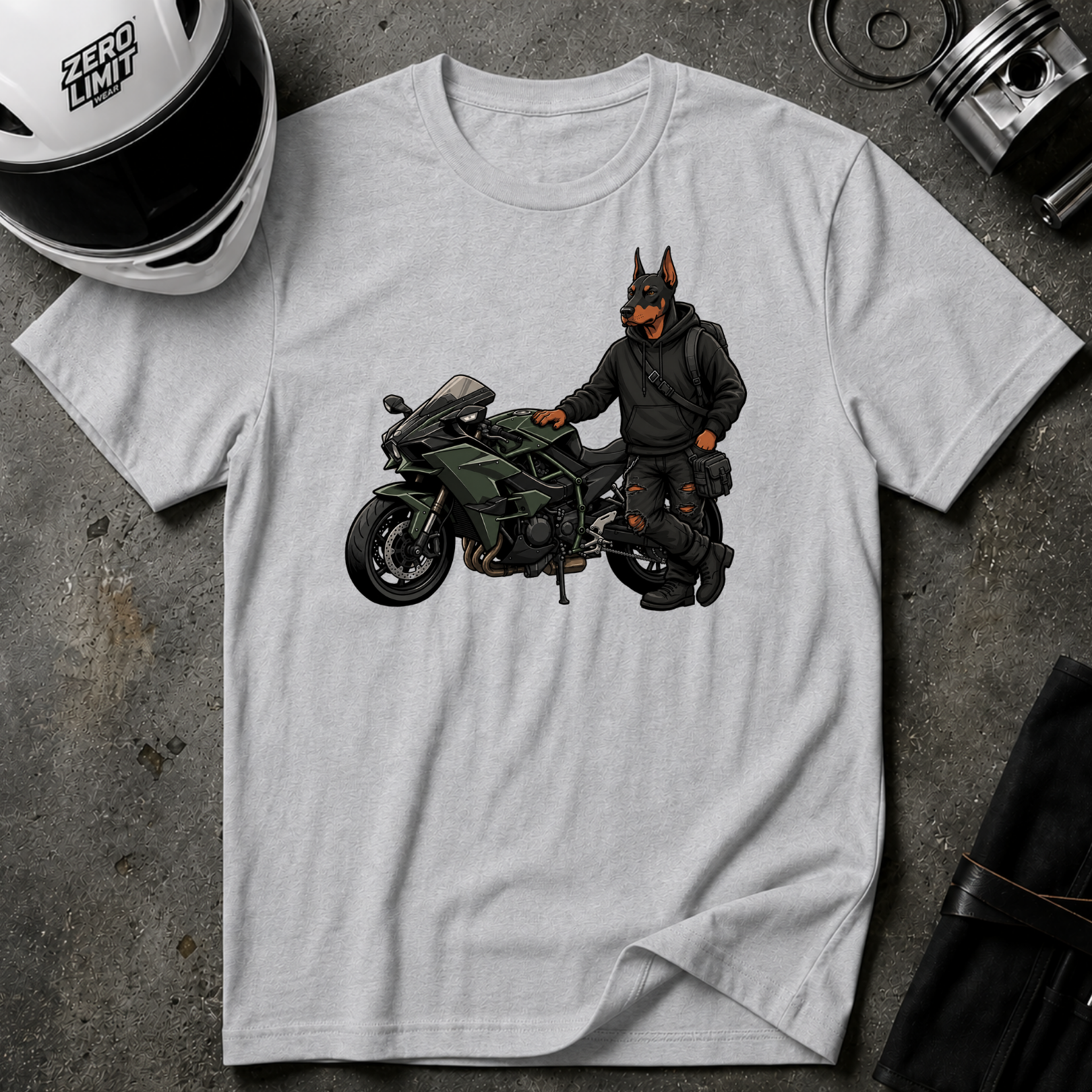 DOBERMANN RIDER T-SHIRT