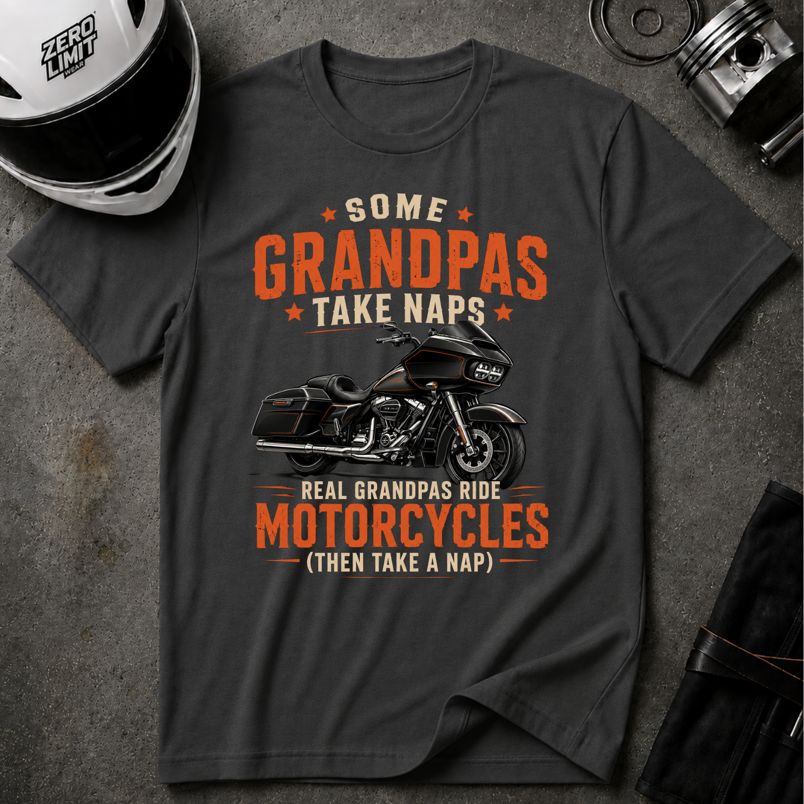 MOTORCYCLE GRANDPAS T-SHIRT