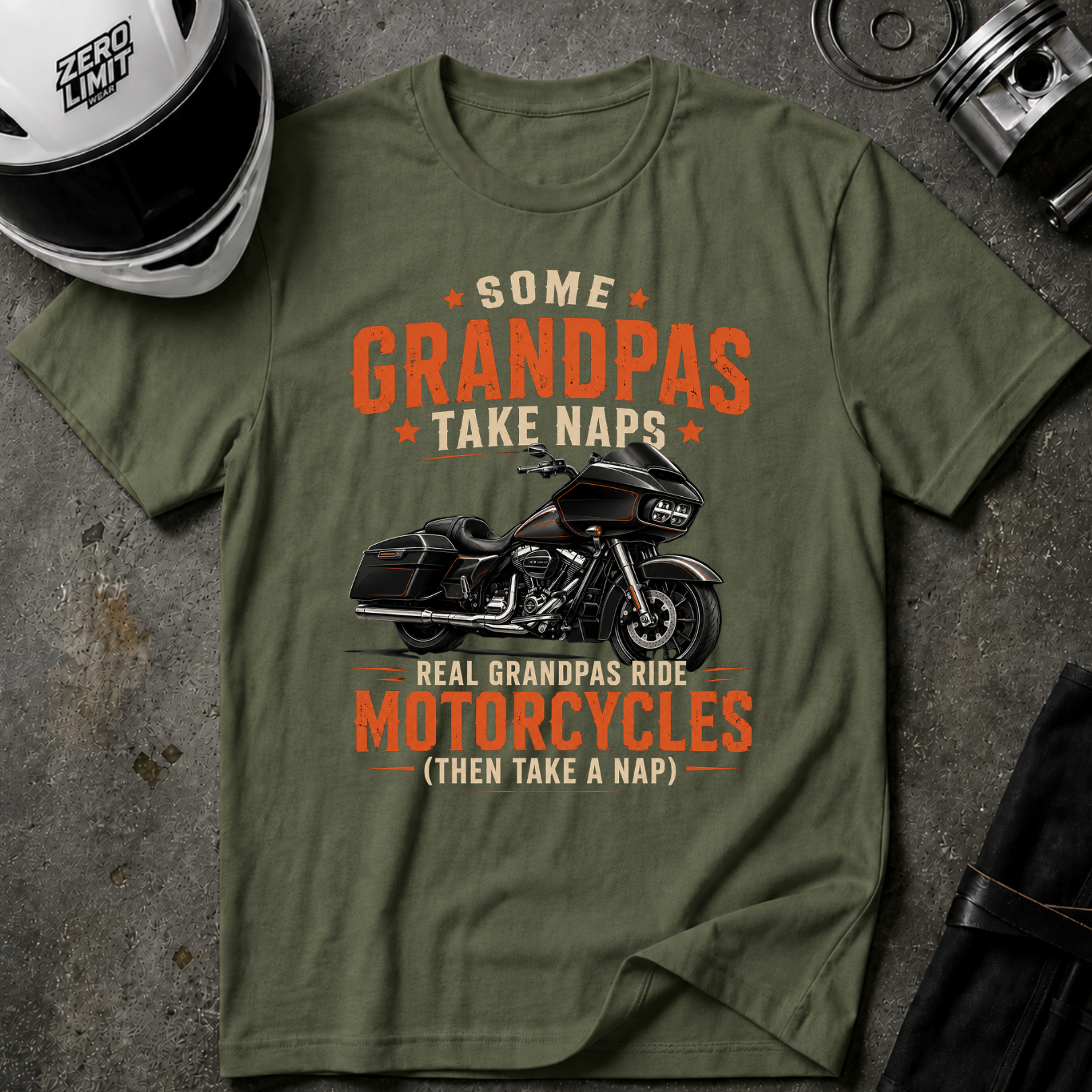MOTORCYCLE GRANDPAS T-SHIRT