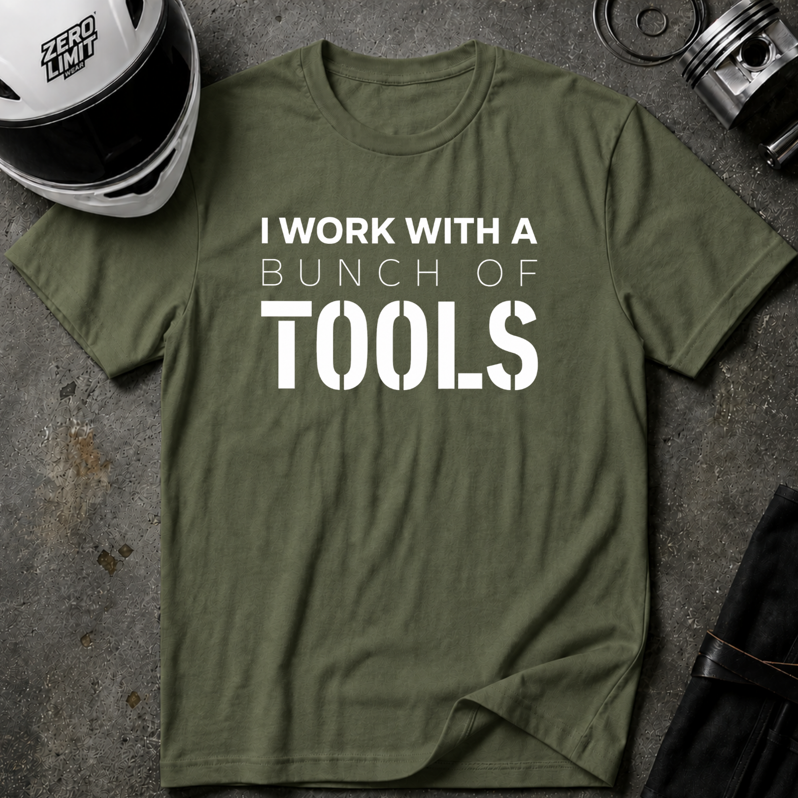 WORK WITH TOOLS T-SHIRT