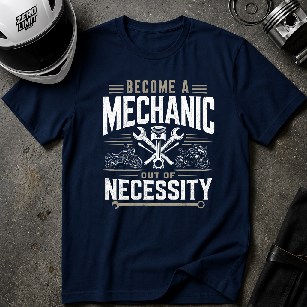MECHANIC OUT OF NECESSITY T-SHIRT