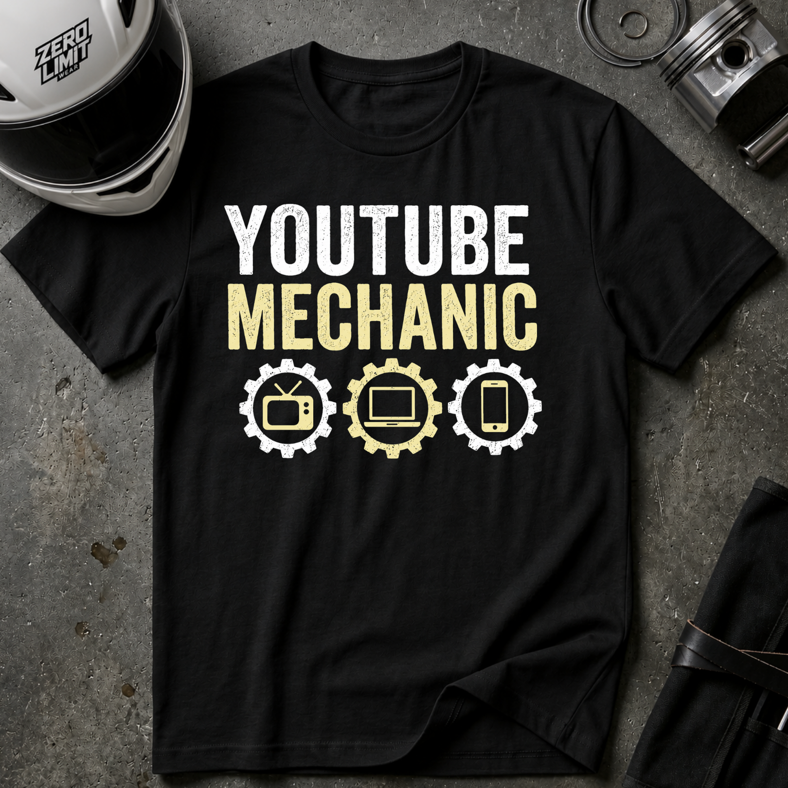 YOUTUBE MECHANIC T-SHIRT