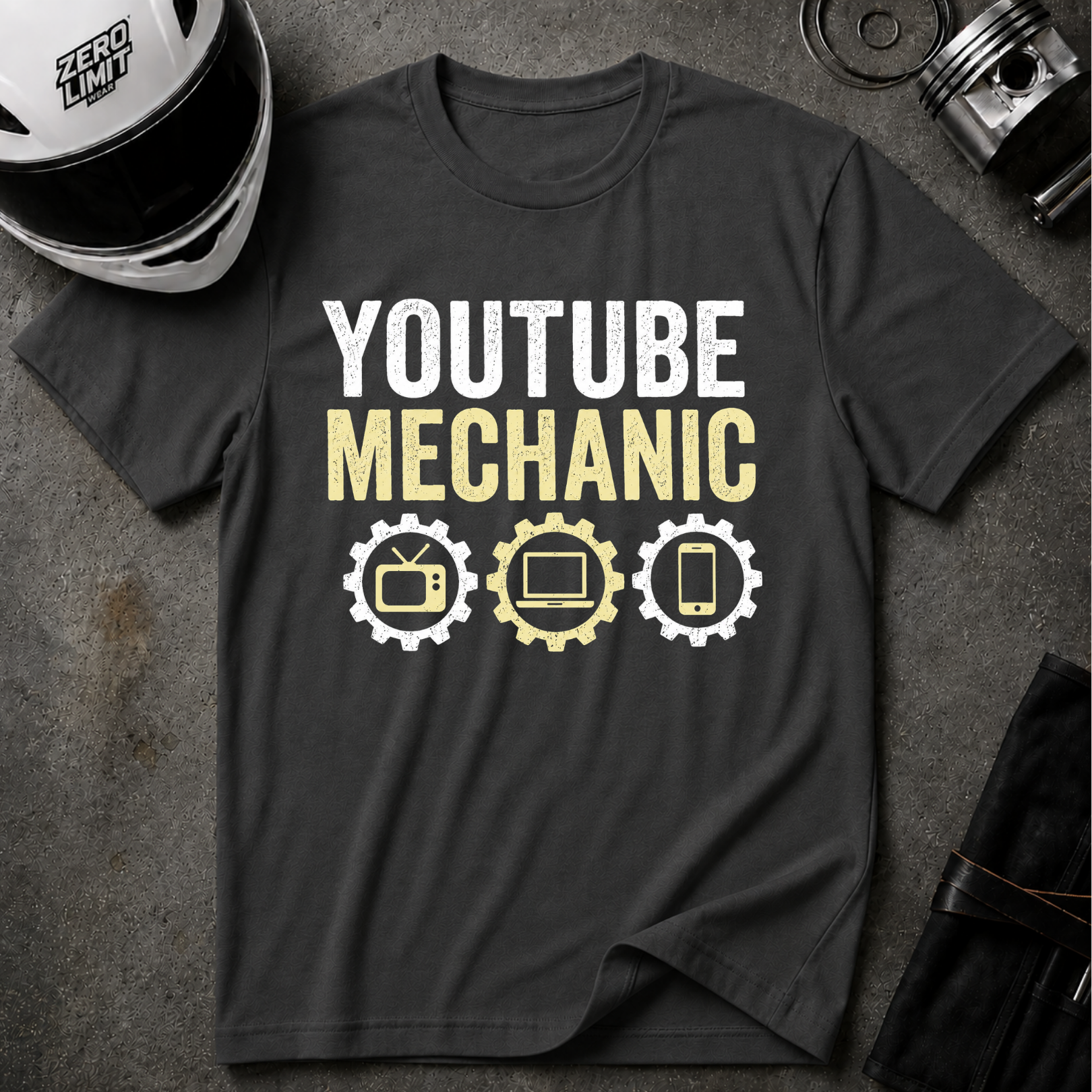YOUTUBE MECHANIC T-SHIRT