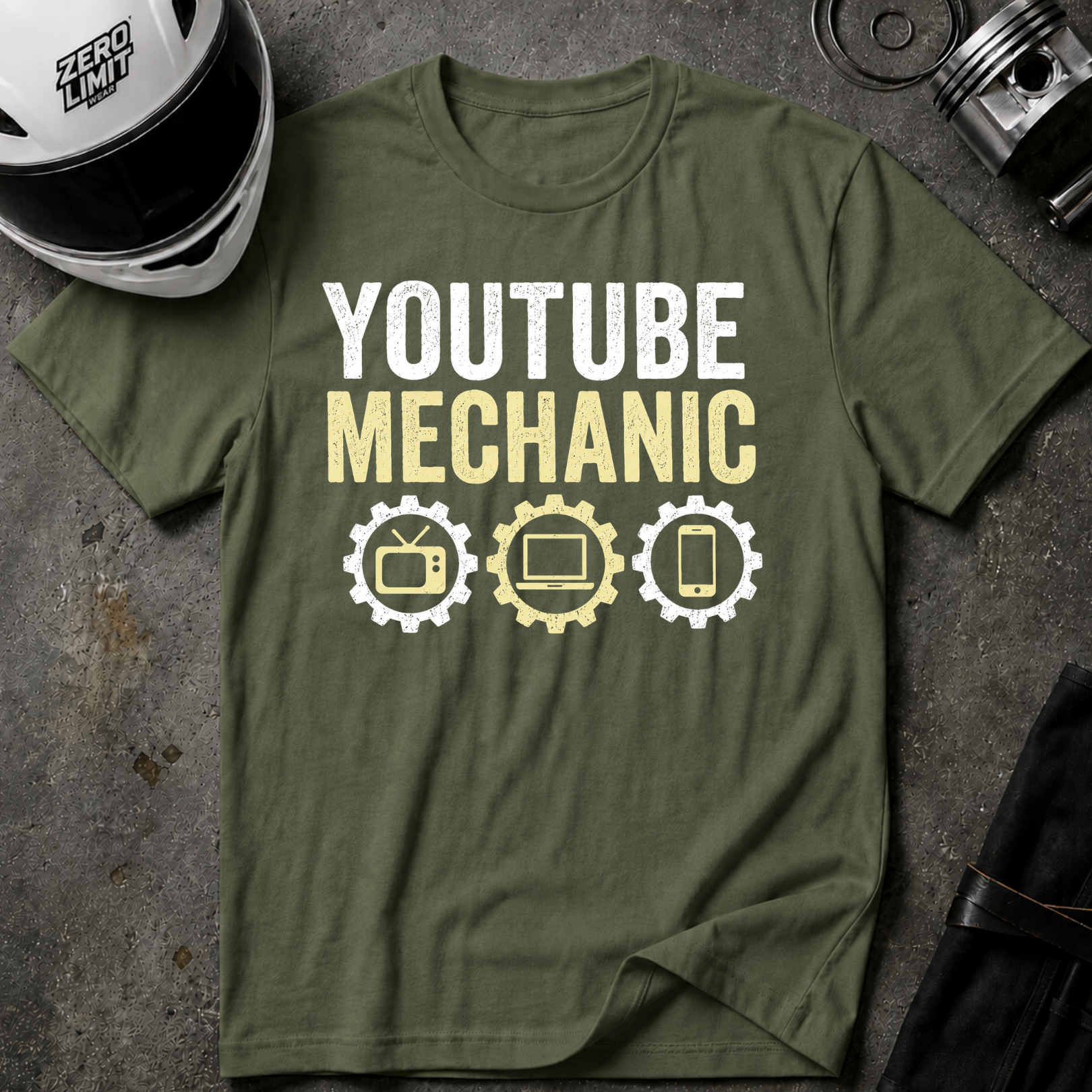 YOUTUBE MECHANIC T-SHIRT