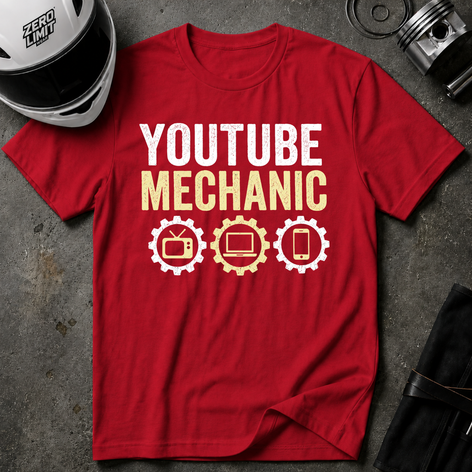 YOUTUBE MECHANIC T-SHIRT