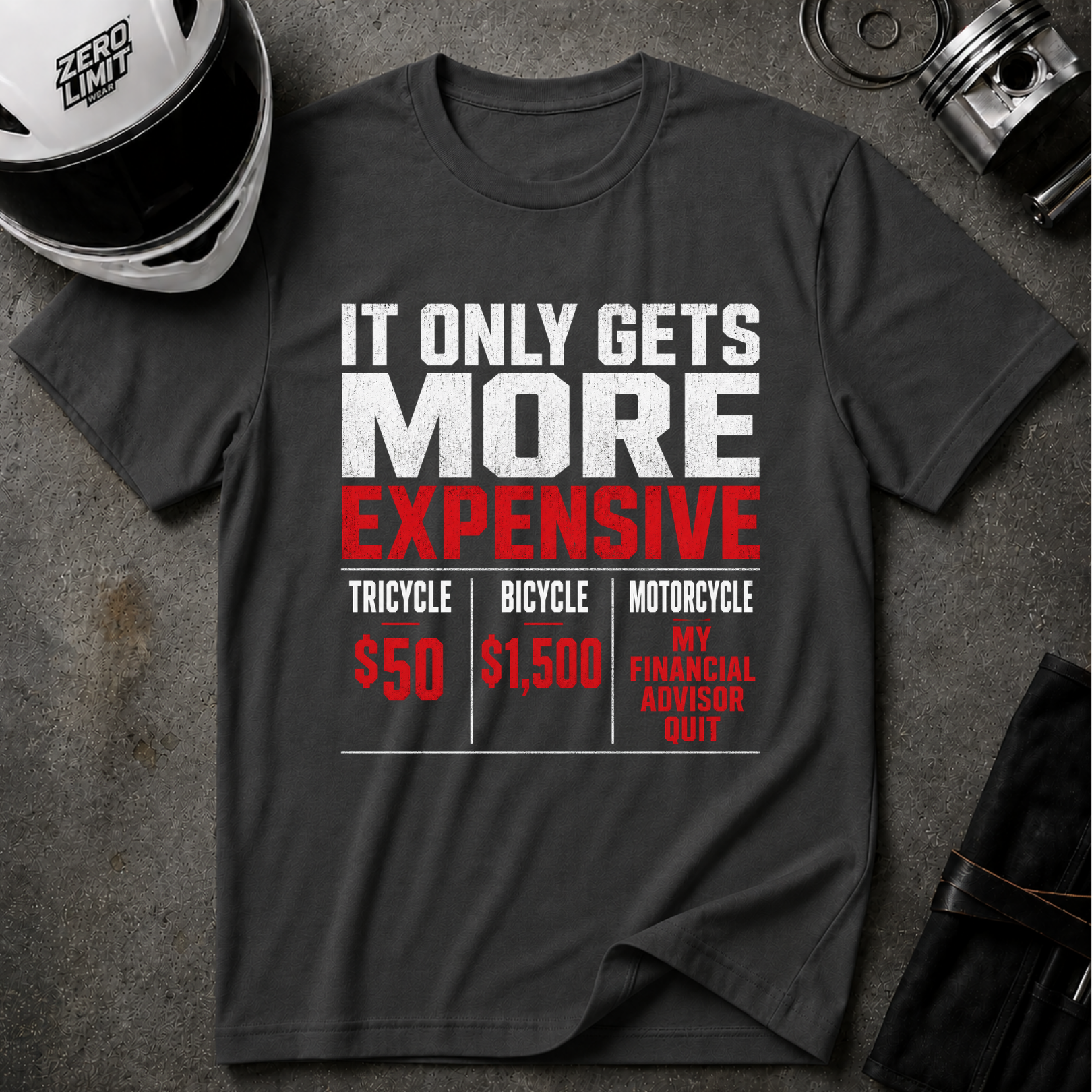 IT ONLY GETS MORE EXPENSIVE T-SHIRT