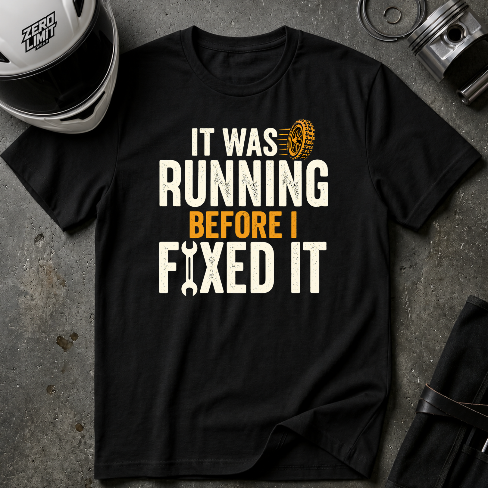 WAS RUNNING BEFORE FIXING T-SHIRT