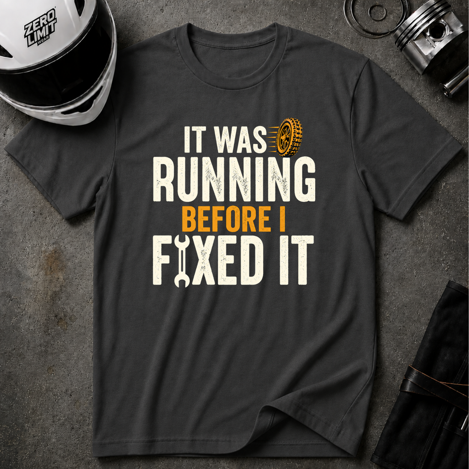 WAS RUNNING BEFORE FIXING T-SHIRT