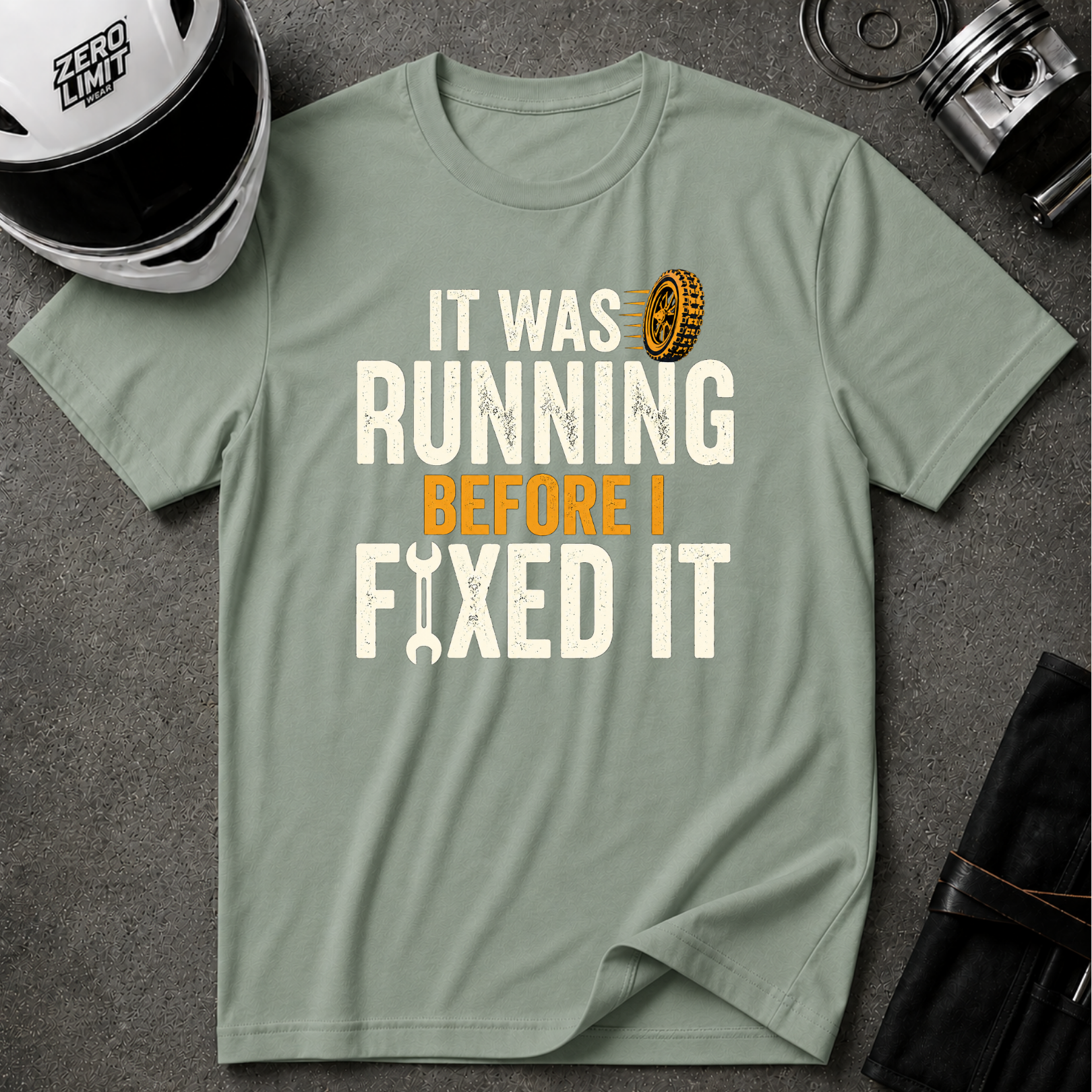 WAS RUNNING BEFORE FIXING T-SHIRT