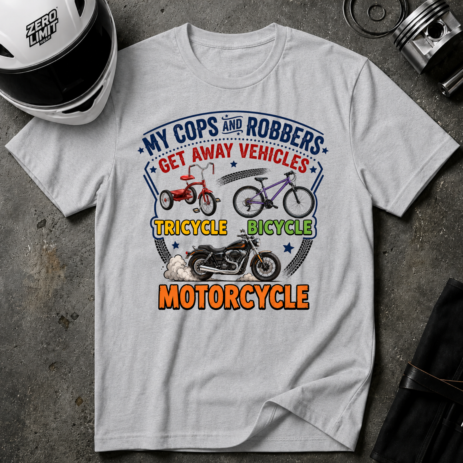 GET AWAY VEHICLES T-SHIRT