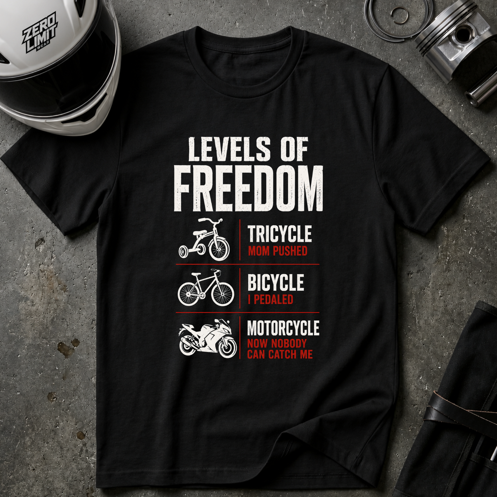 LEVELS OF FREEDOM T-SHIRT