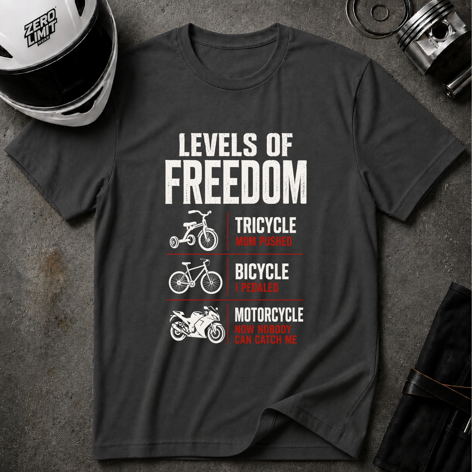 LEVELS OF FREEDOM T-SHIRT
